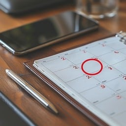 Marked Calendar Date